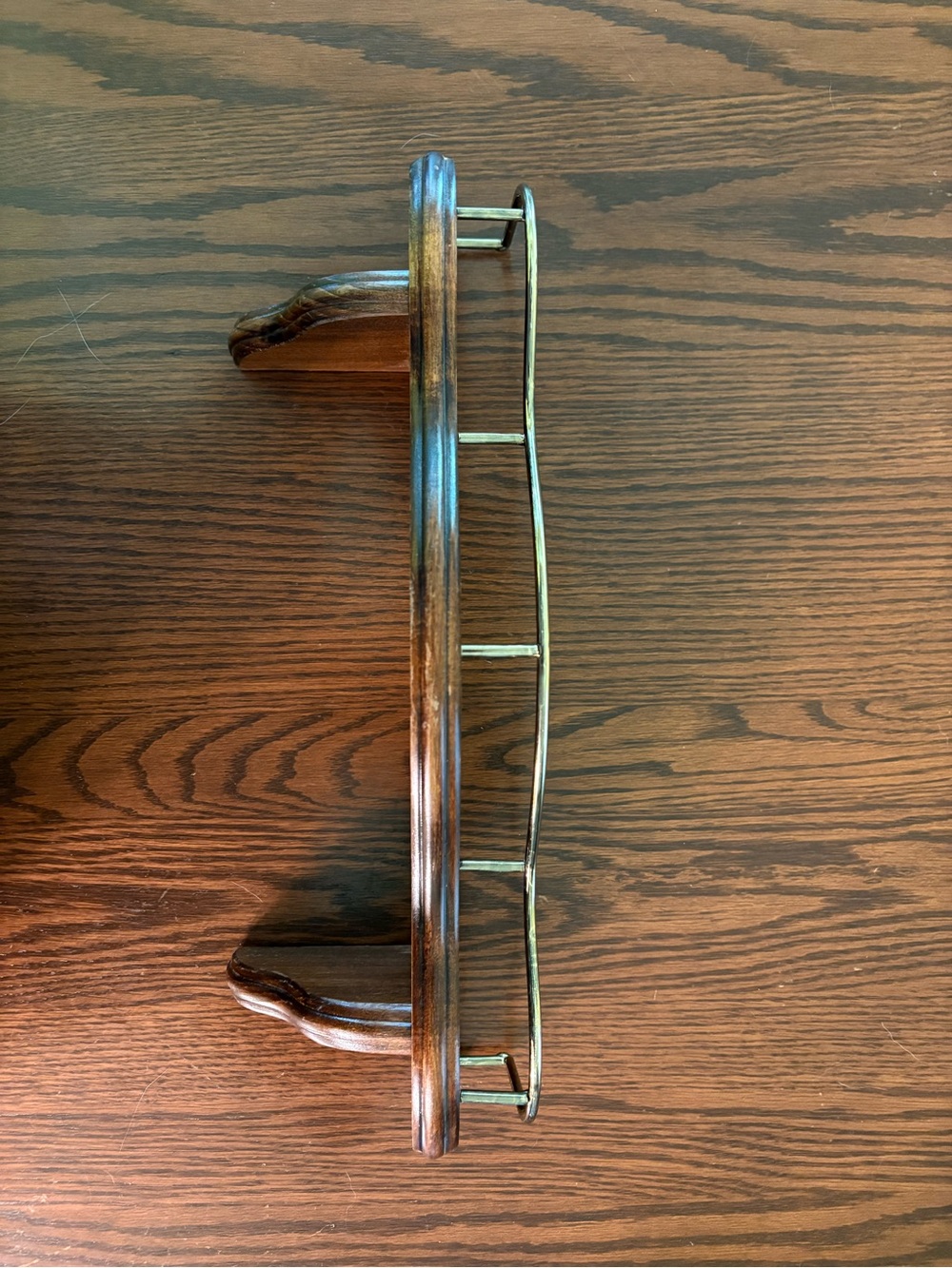 Wooden display shelf